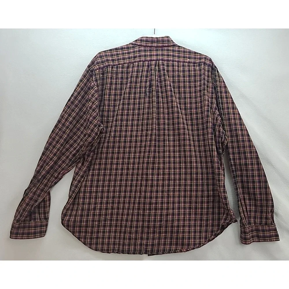 Polo Ralph Lauren Multicolor‎ Plaid Button Down Long Sleeve Shirt Sz XXL READ